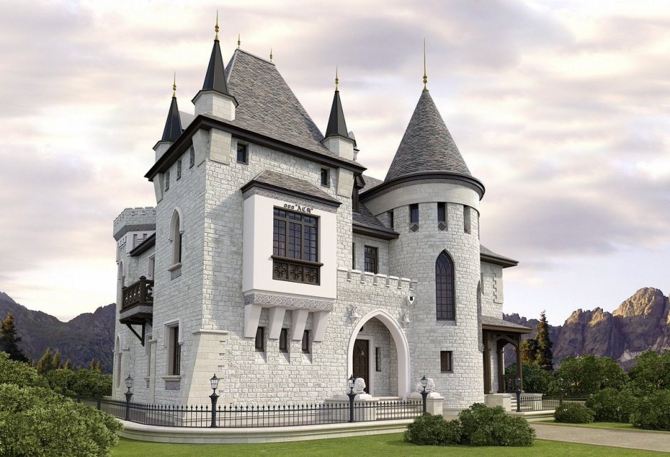 Замки средневековья в готическом стиле
