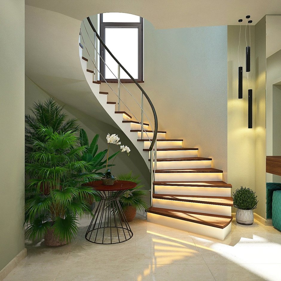 Крученые лестницы в доме