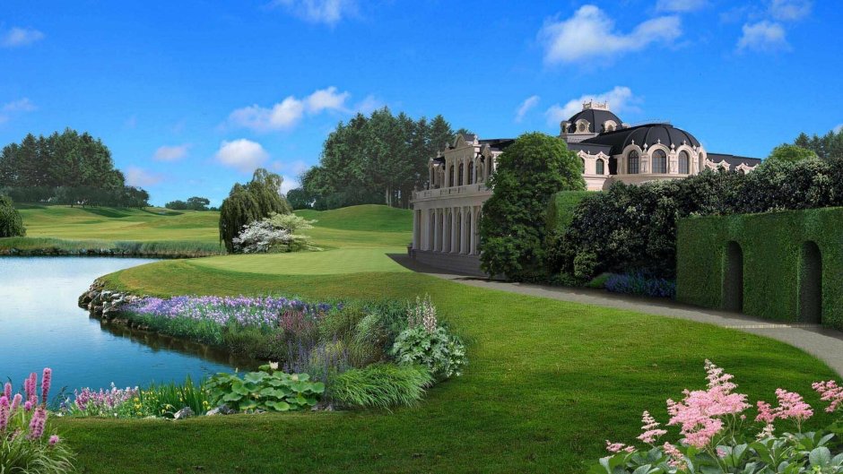 Итальянский сад усадьба замок