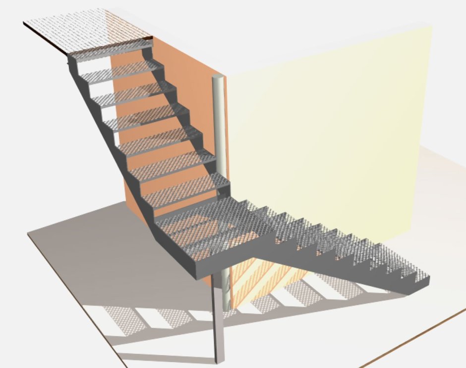 Металлические лестницы в парках