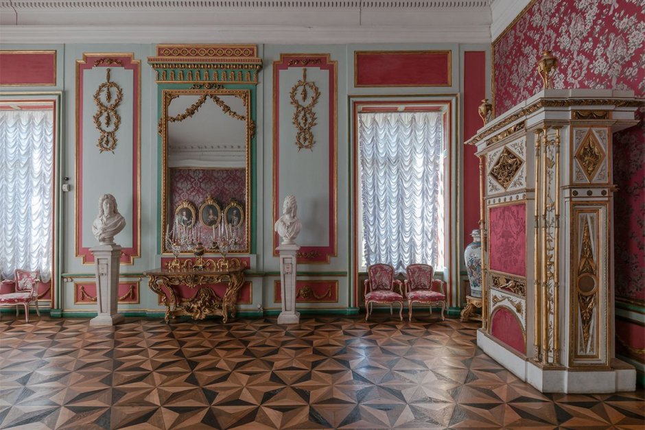 Интерьер дворца в графике