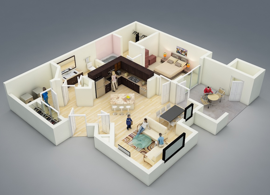 3d моделирование квартиры