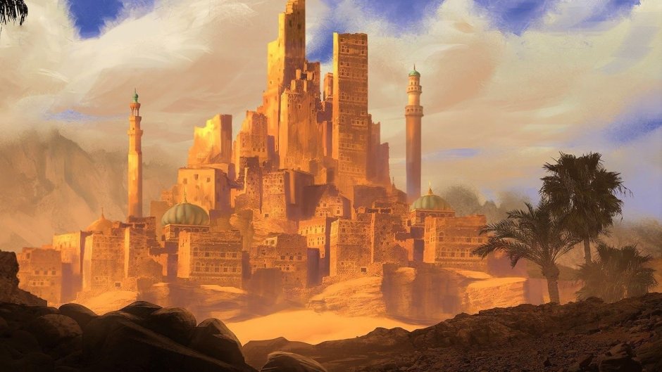 Древний Египет дворец арт пустыня