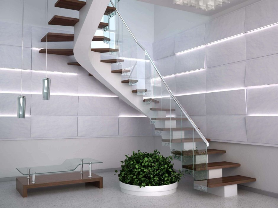 Лестница в стиле Барокко белые
