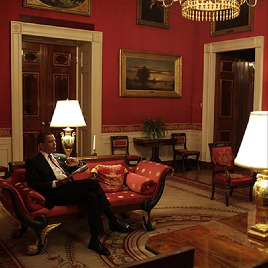Белый дом в Вашингтоне красная комната