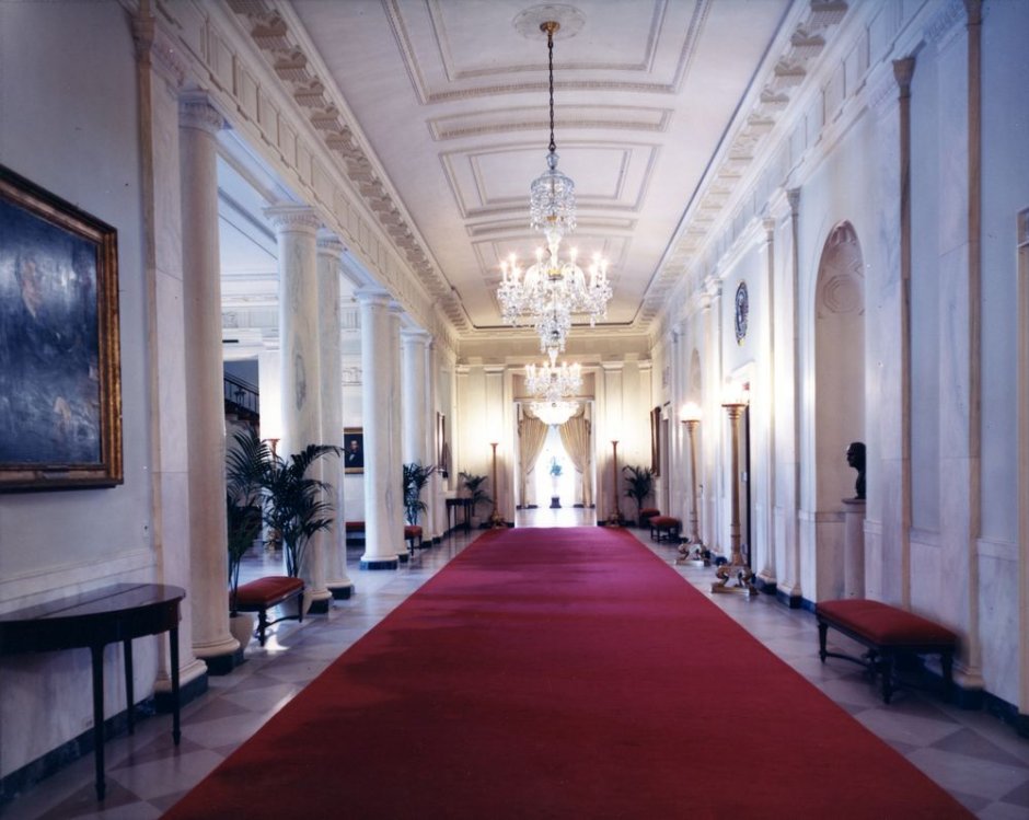 Cross Halls the White House