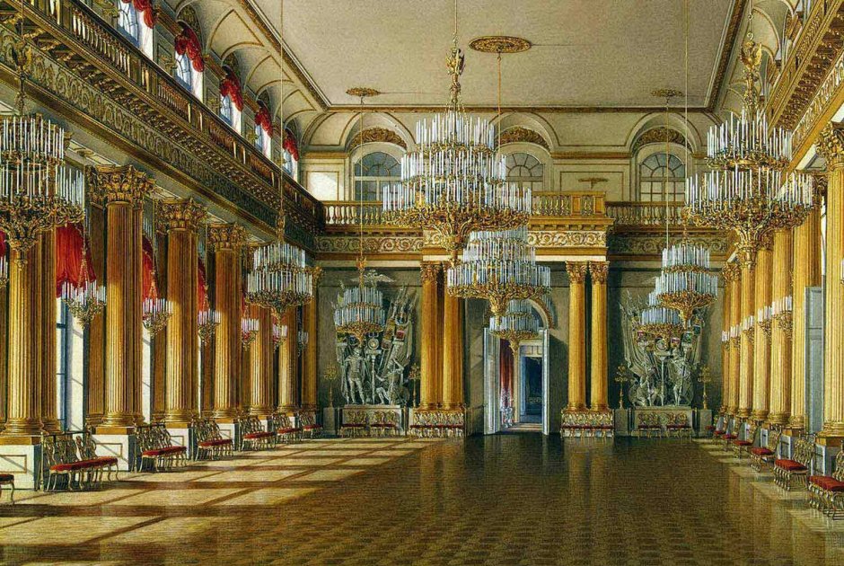 Интерьеры царских дворцов рисунок
