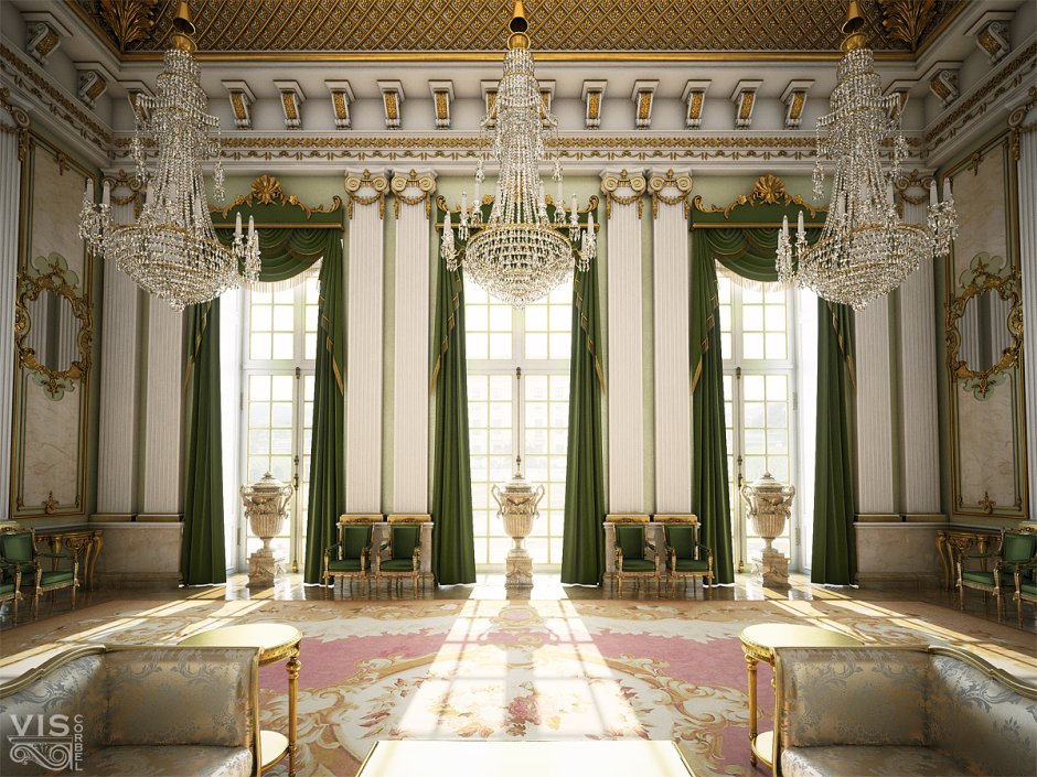 Luxury Mansion Interior спальни