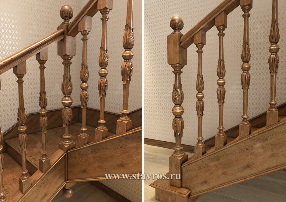 Лестница деревянная Ставрос