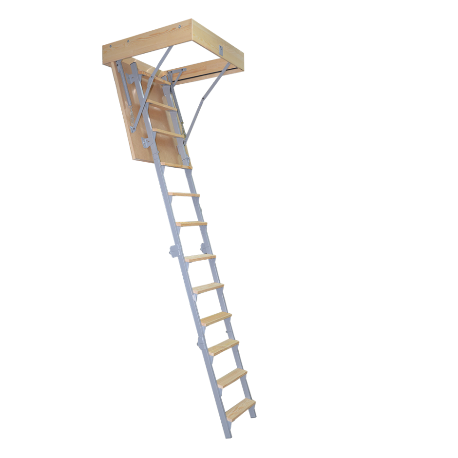 Лестница чердачная комбинированная 70х80x265 см