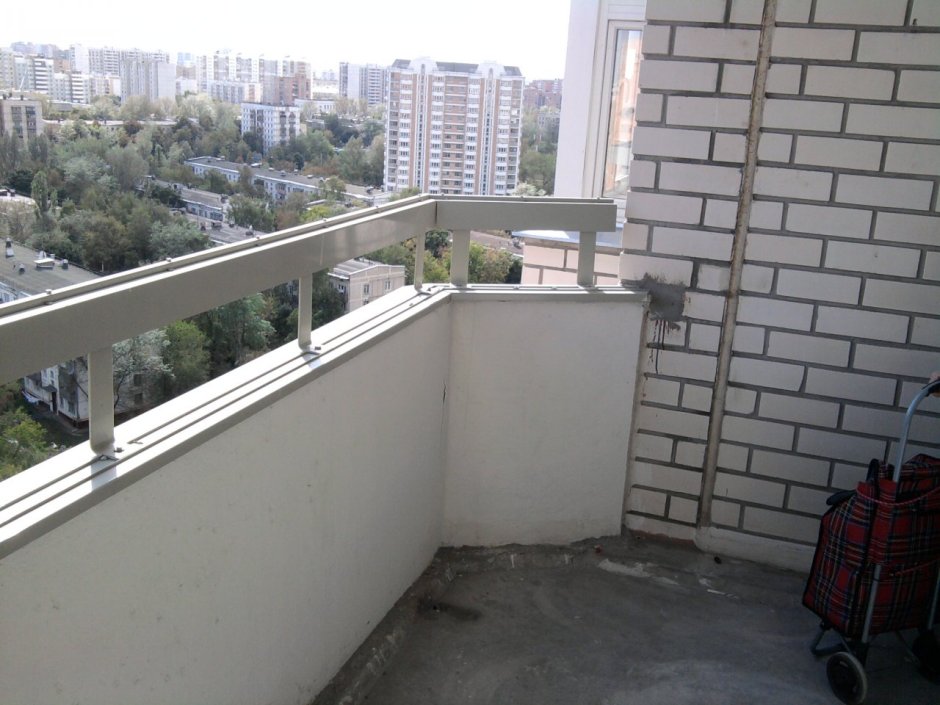 Отделка парапета балкона