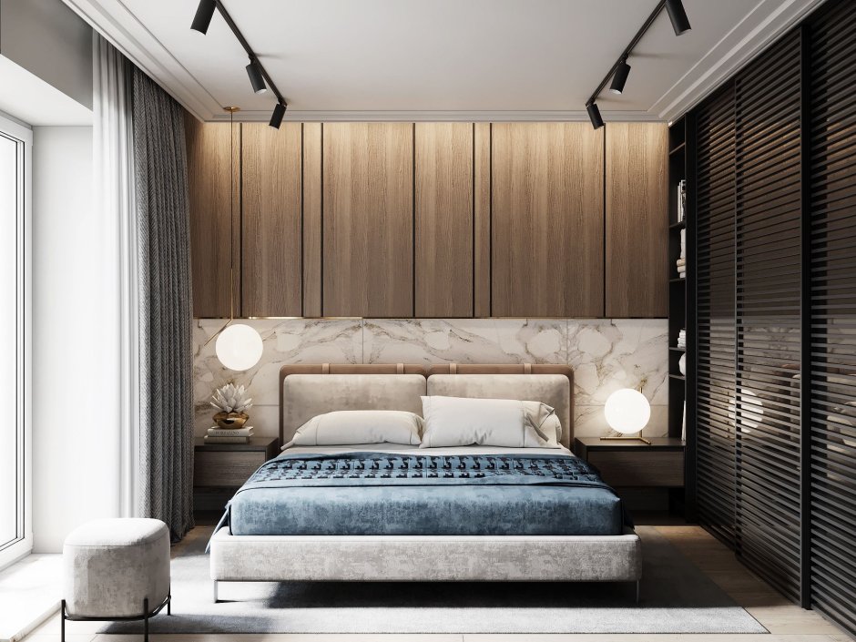 Стильная спальня в современном стиле