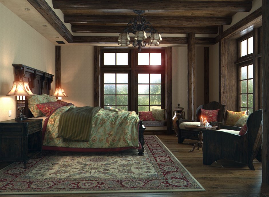 Спальня в Старом английском стиле