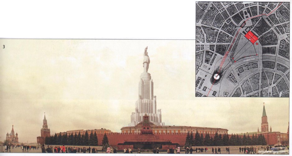 Генплан Москва 1935 проекты дворец советов