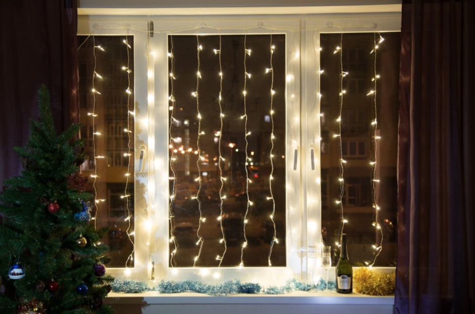 Гирлянда штора Curtain Lights 3*3