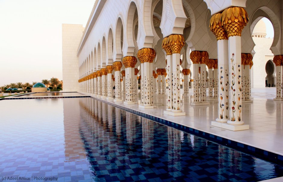 Архитектура Ислама мечеть в Абу Даби
