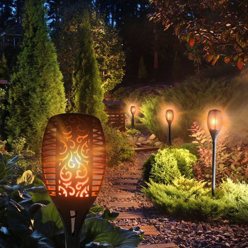 Уличный светильник Solar led Torch Lamp