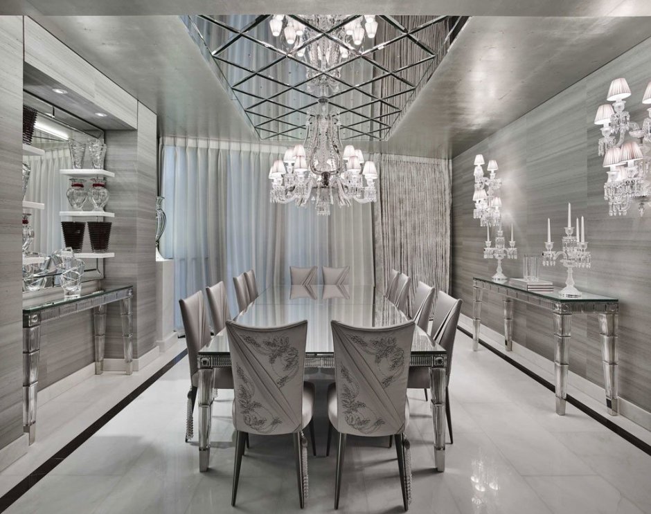 Зеркальная плитка в интерьере