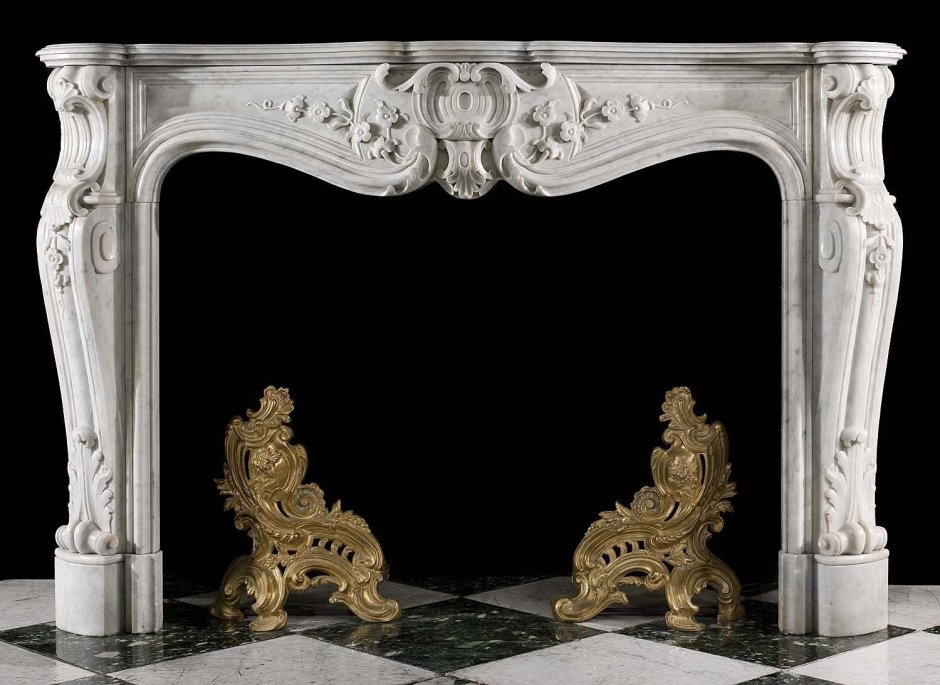 Antique Rococo Fireplace