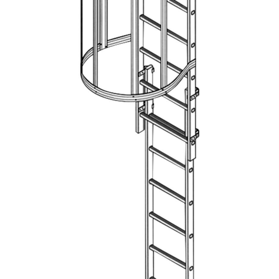 Вертикальной пожарной лестницы п2