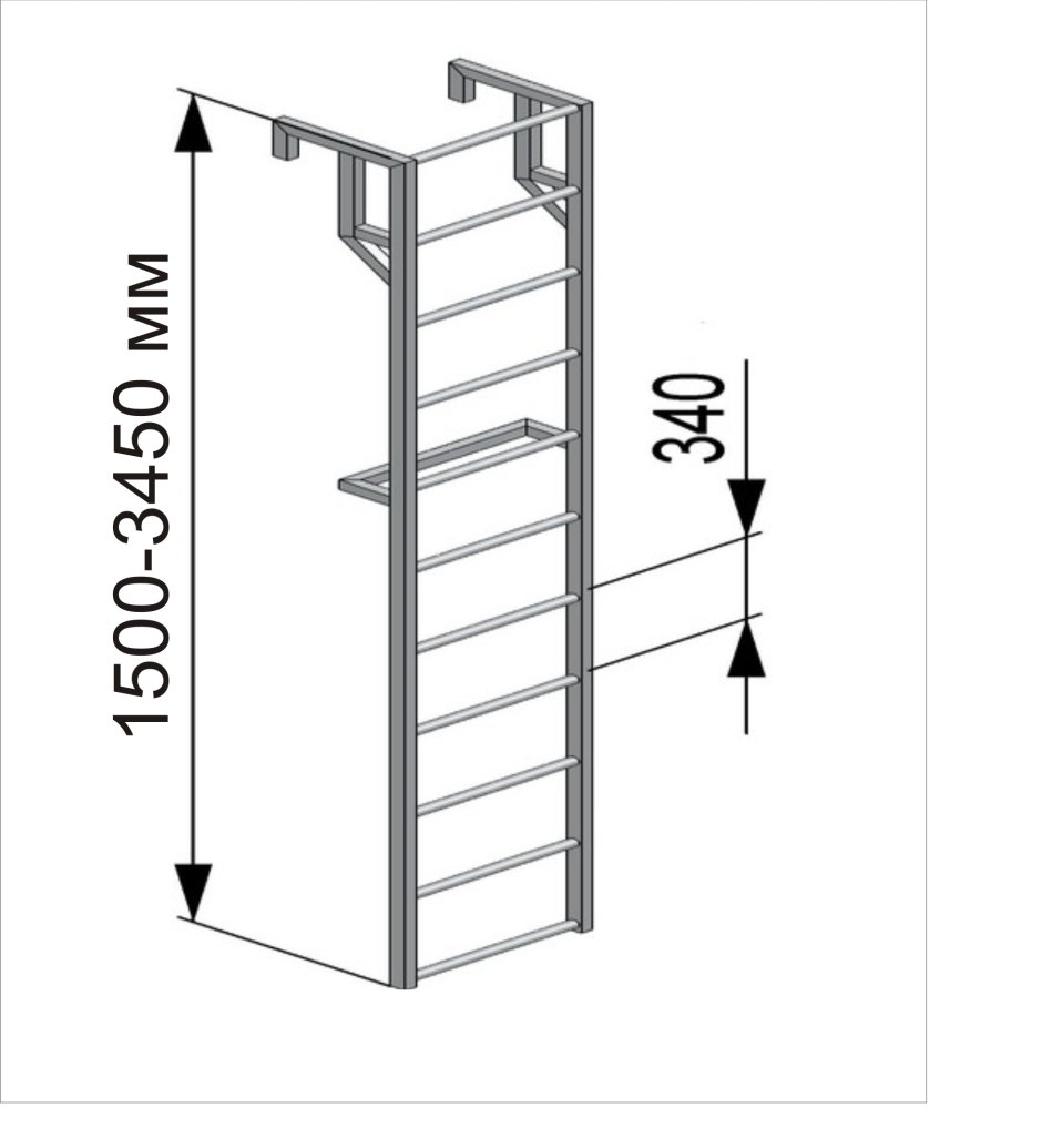 Лестница навесная для полувагонов ЛНА-3450
