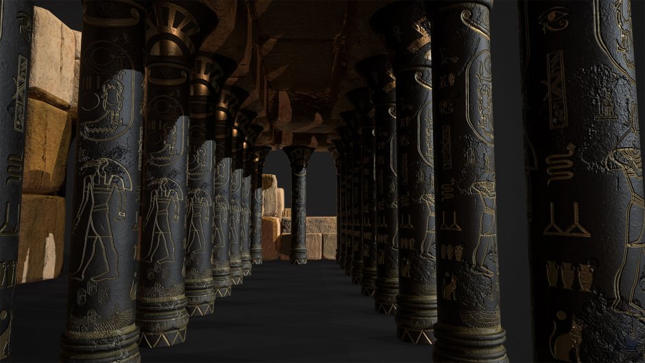 Храм Abydos Египет