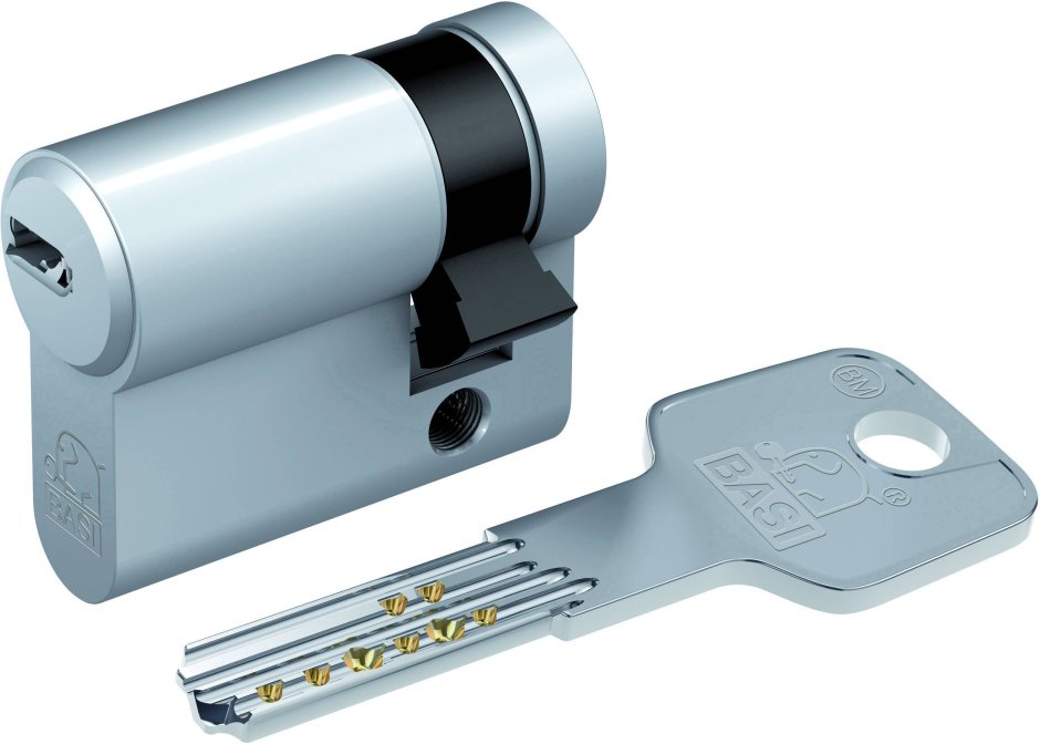 Scandinavian External Oval Lock cylinder ASSA-ruko Lock 6 Pin Anti Drill Satin