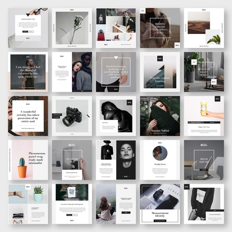 Посты Instagram PSD