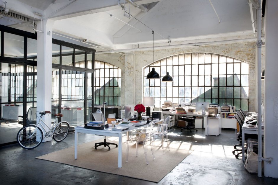 Кухня-гостиная в стиле лофт Индастриал