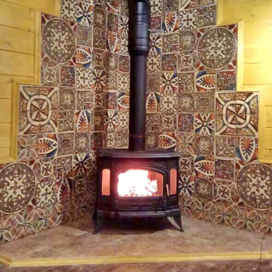 Кованые дверцы для камина