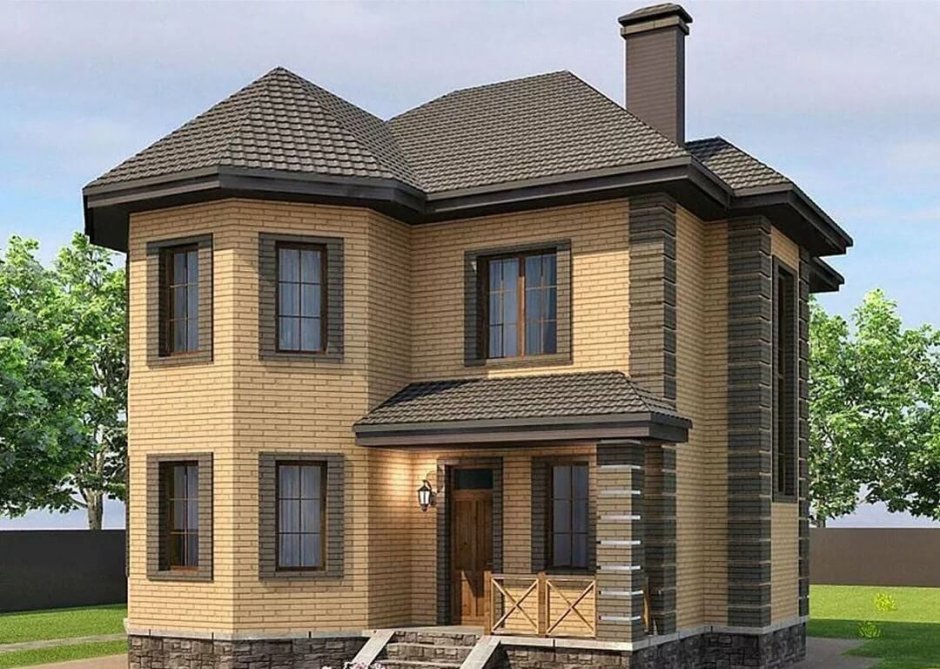 Дом с мансардой