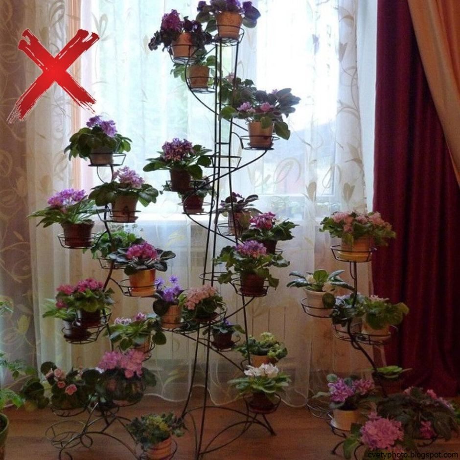 Подставка для цветов фиалка