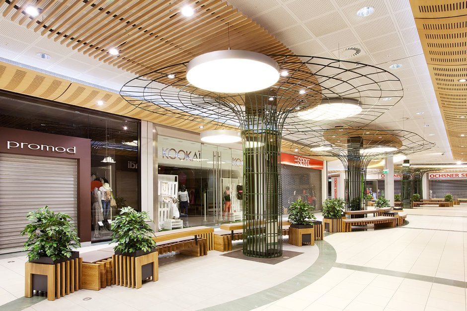 Дизайн интерьера торгового центра