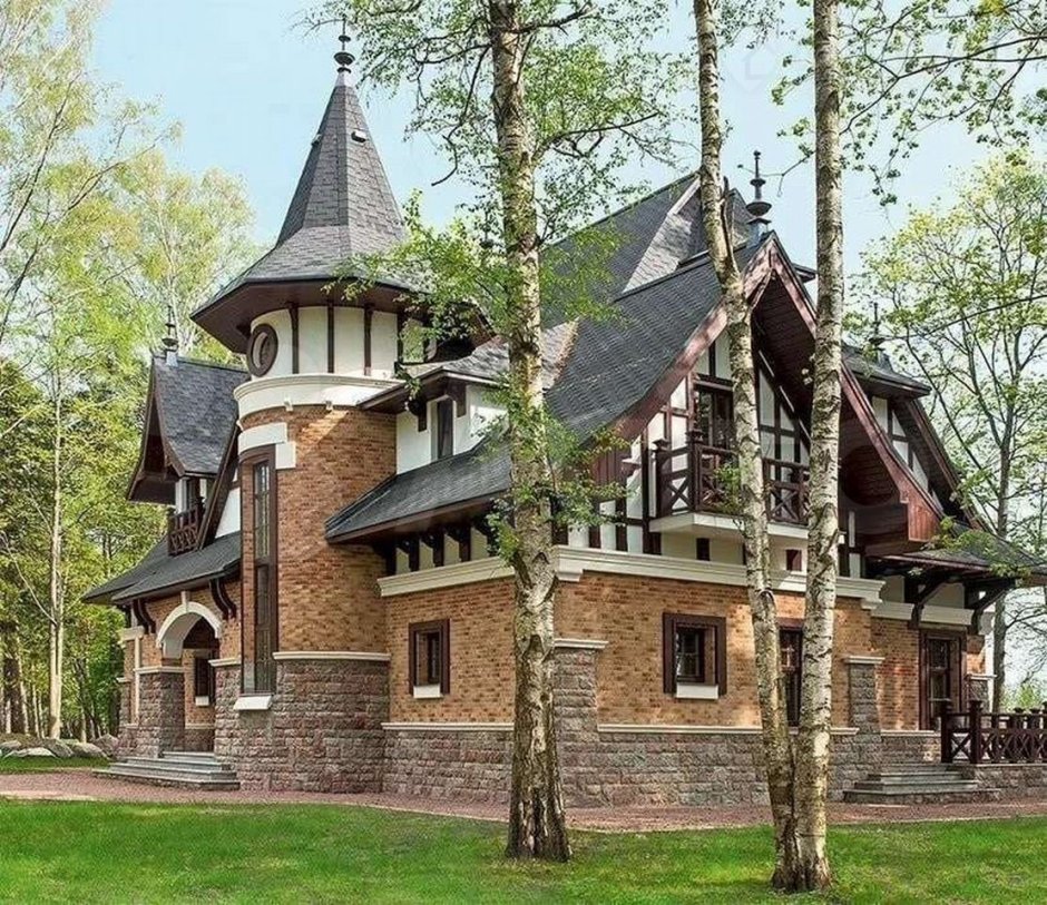 Дом в нормандском стиле Архитектор Любецкий