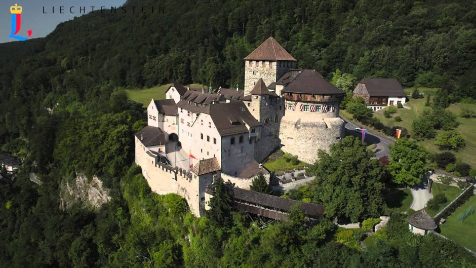 Замок Вадуц панорама Лихтенштейн
