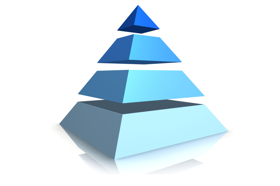 Пирамида из четырех уровней