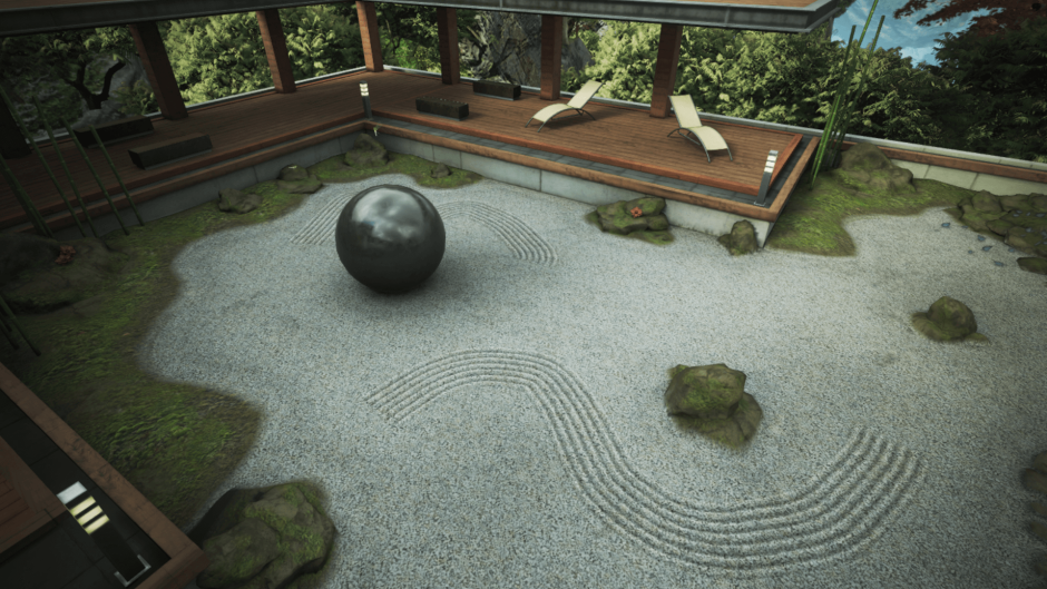 Сад камней Япония дзен