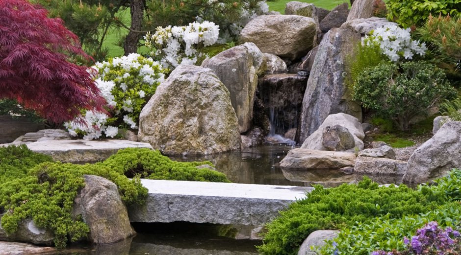 Японский сад композиция