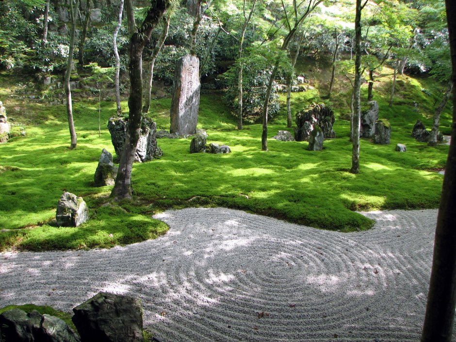 Сад камней и сад мхов Япония