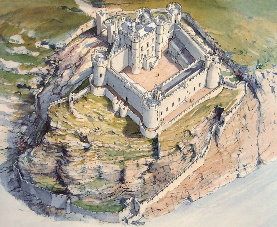 Замок Бомарис план схема