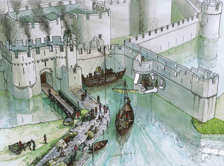 Рыцарский замок оборона замка в средневековье