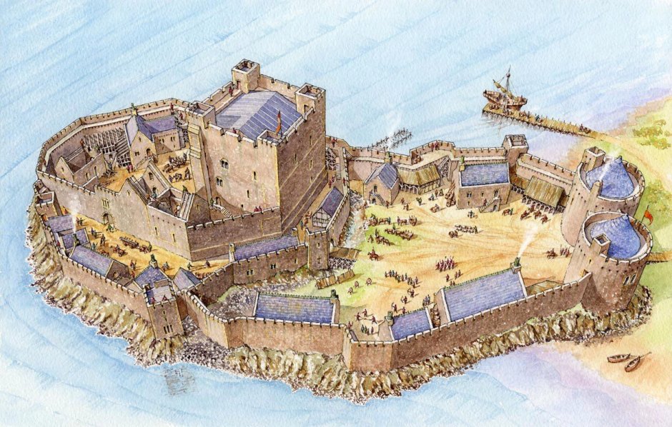 Уэльс крепость остров