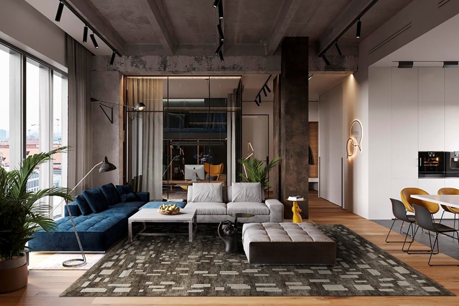 Интерьер лофт 3ds Max