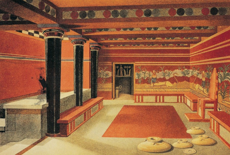 Кносский дворец фрески реконструкция