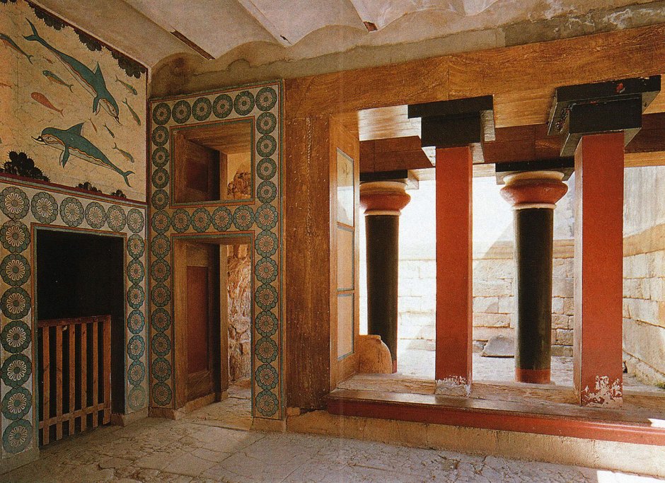 Зал царицы (Кносский дворец , Крит).