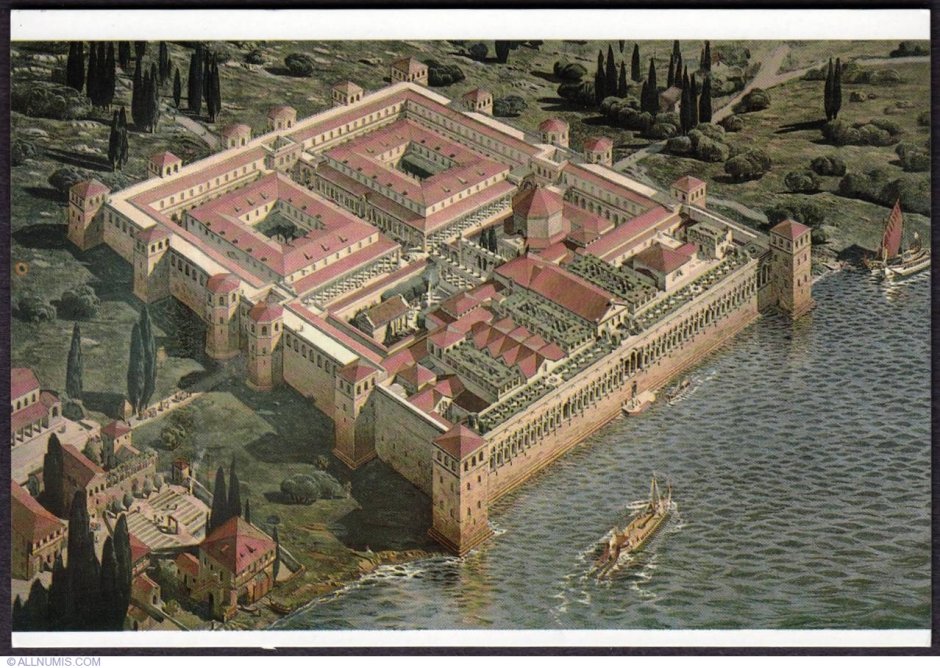 Исторический центр города сплит с дворцом Диоклетиана