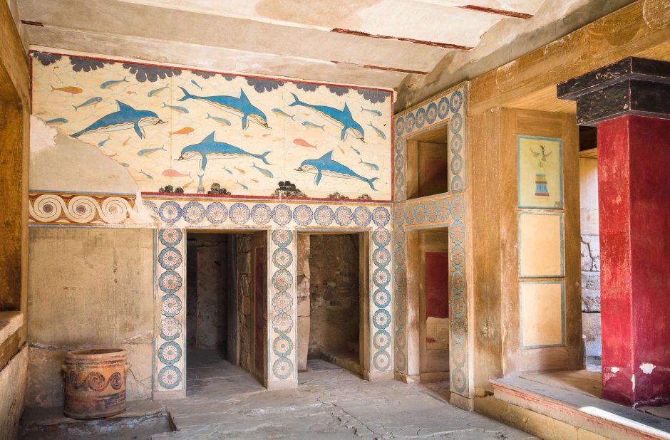 Кносский дворец на Крите фрески