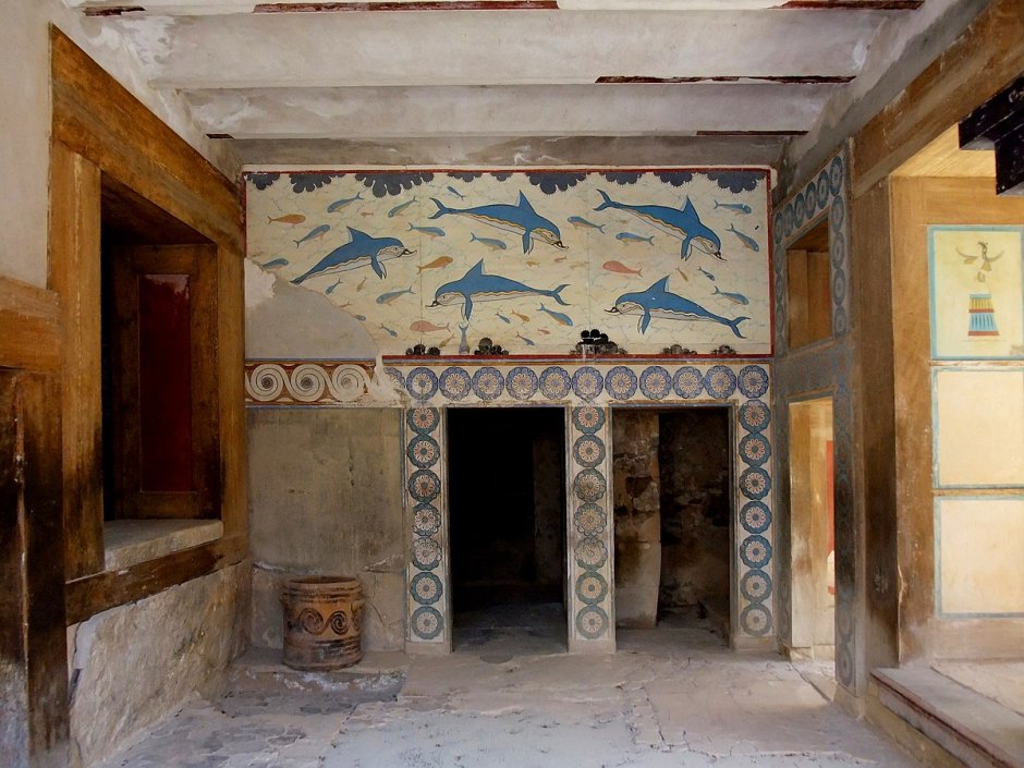 Фрески археологический музей Крита
