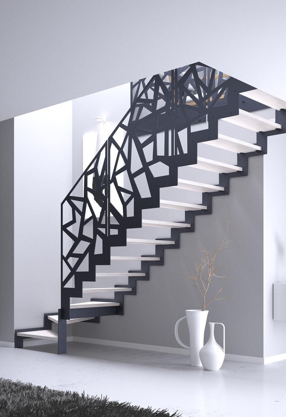 Лестница металлическая дизайнерская