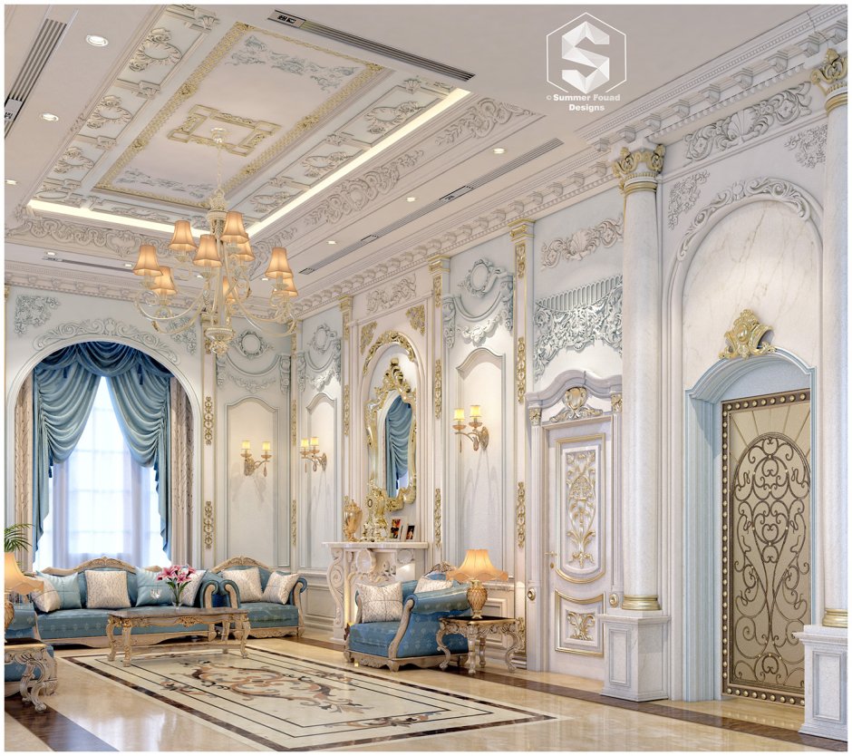 Luxury Mansion Interior спальни